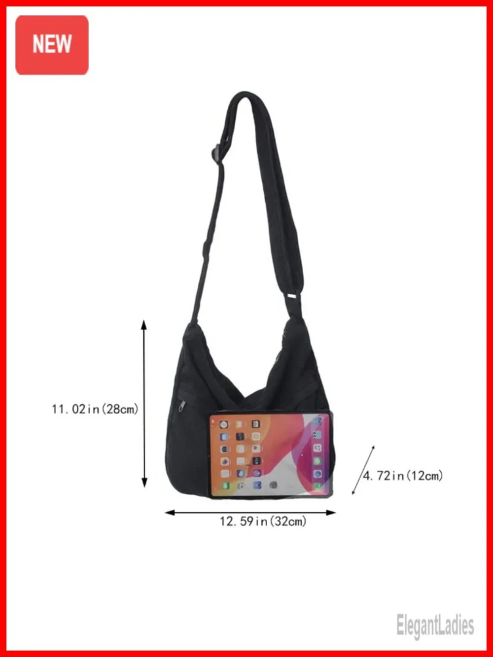 Canvas Messenger Bag Hobo Crossbody Tote for Women Vintage Aesthetic Shoulder